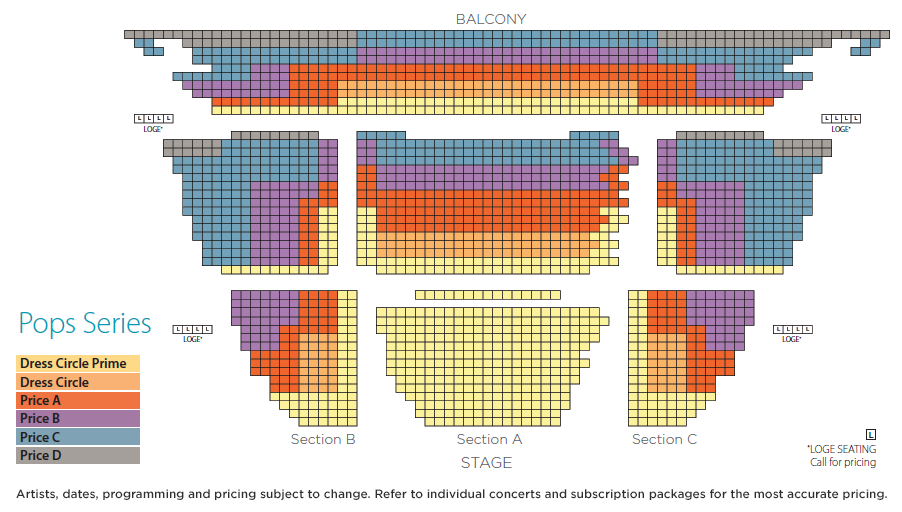 Symphony Hall Phoenix Az Seating Chart